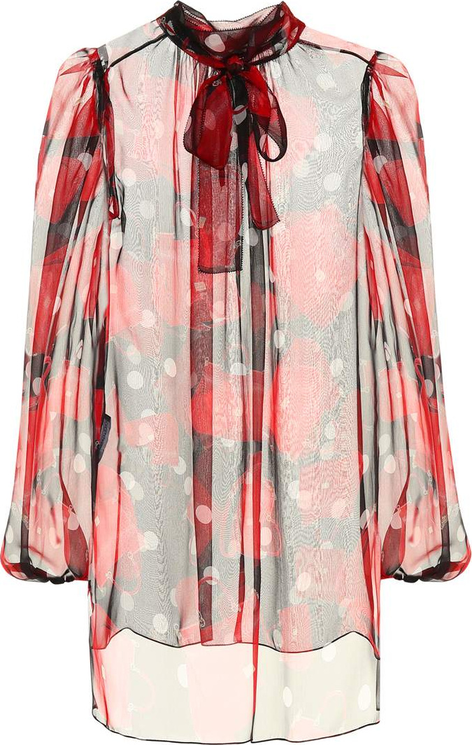Dolce & Gabbana Floral silk chiffon blouse