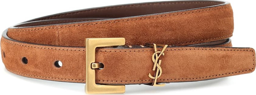 Saint Laurent Suede belt
