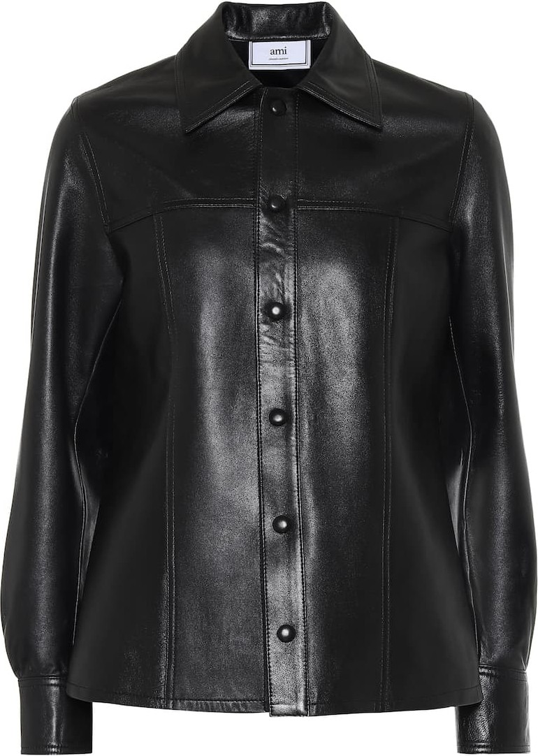 AMI Leather shirt