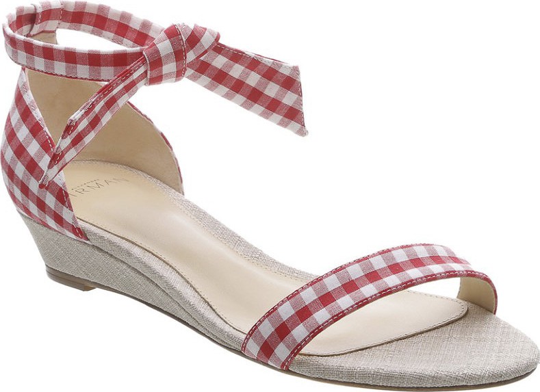 Alexandre Birman 'Clarita Gingham' wedge sandals