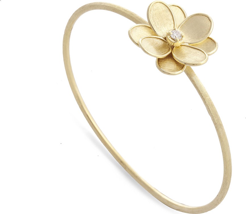 Marco Bicego Petali 18k Flower Bangle w/ Diamond