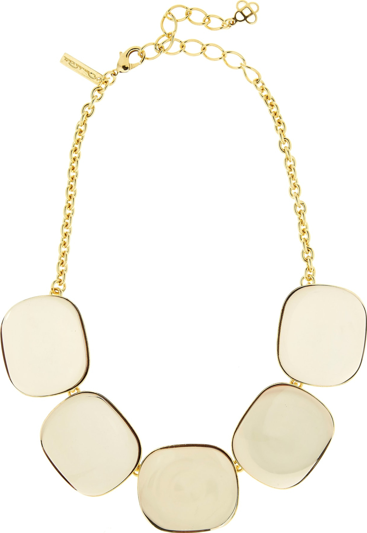 Oscar De La Renta Resin Mirror Necklace