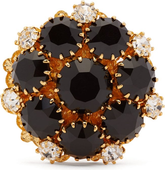 Dolce & Gabbana Crystal-flower ring