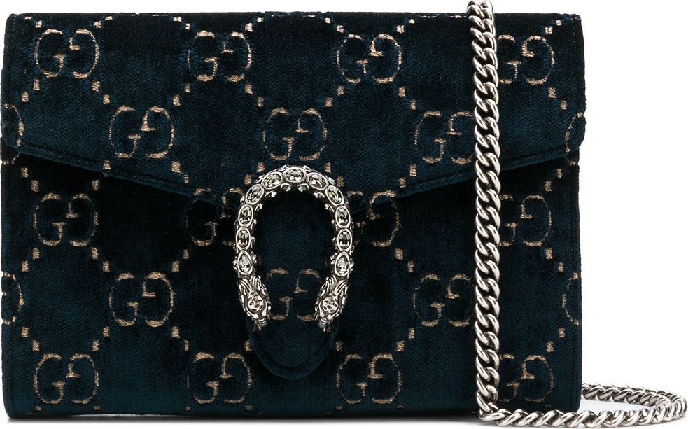 Gucci Dionysus GG velvet chain crossbody