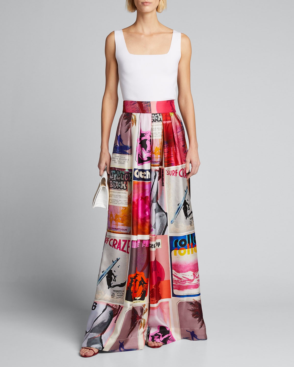 Zimmermann Wavelength Printed Slouchy Pants