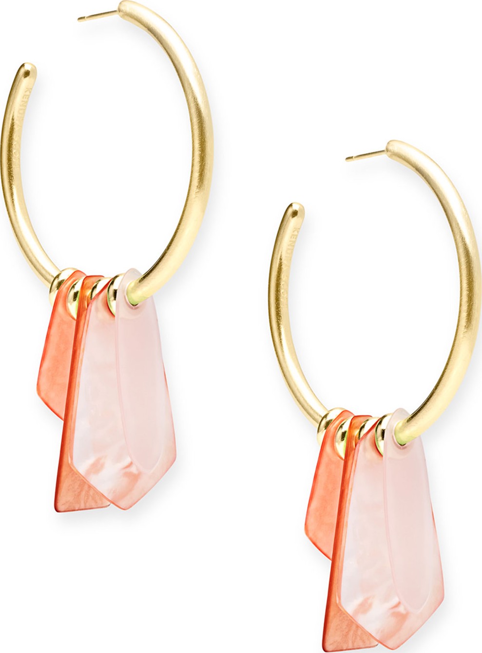 Kendra Scott Gaby Stone-Dangle Hoop Earrings