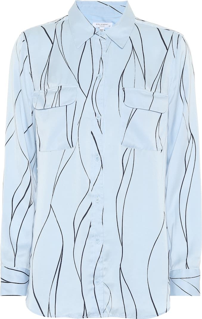 Equipment Slim Signature silk-blend shirt