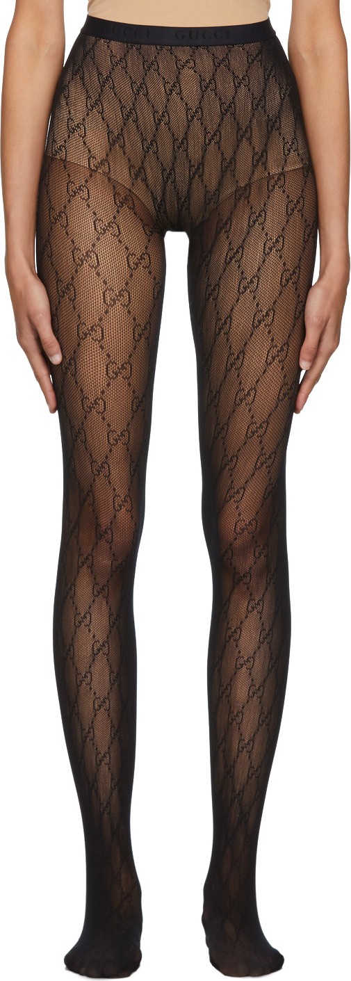 Gucci Black GG Tights