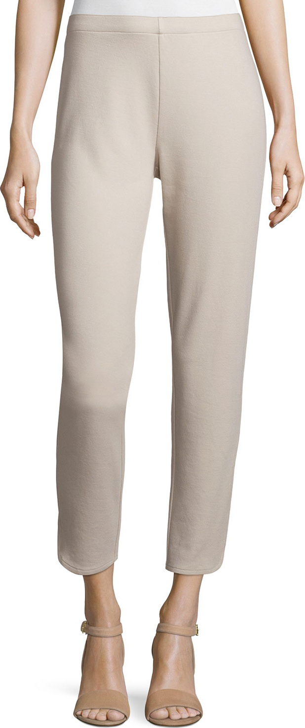 Joan Vass Ponte Ankle Pants