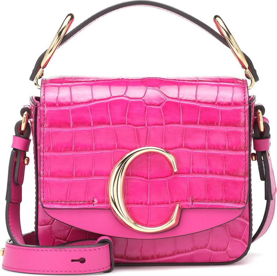 Chloe Chloé C Mini leather shoulder bag