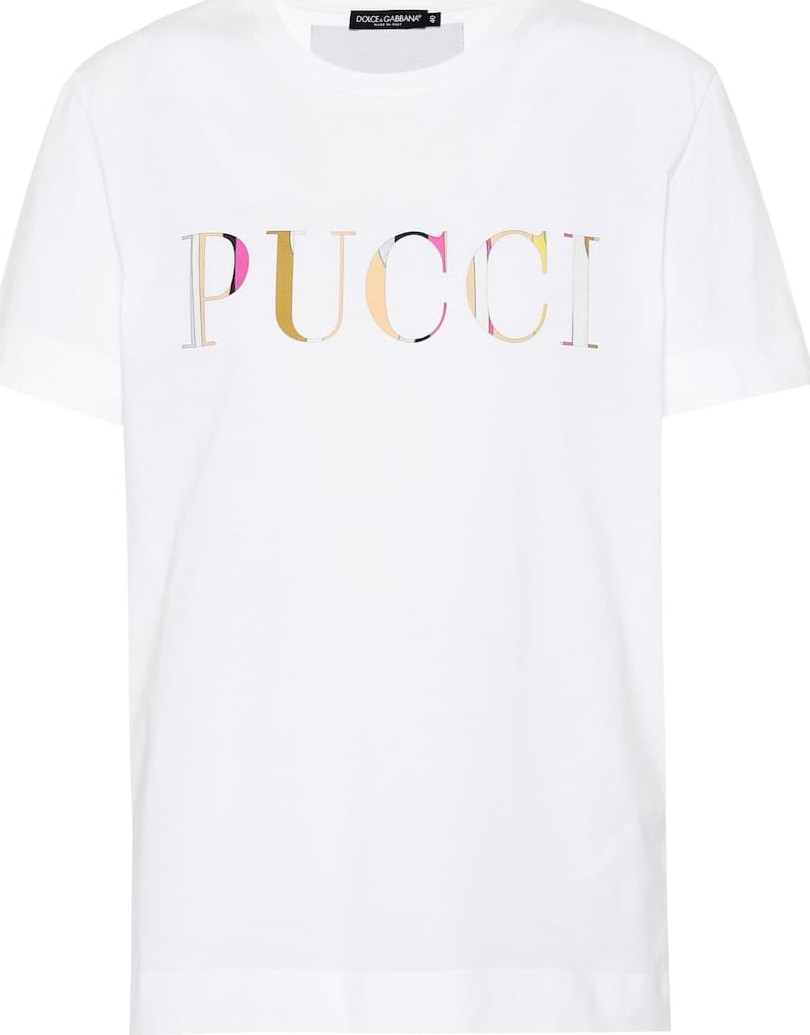 Emilio Pucci Logo-printed cotton T-shirt