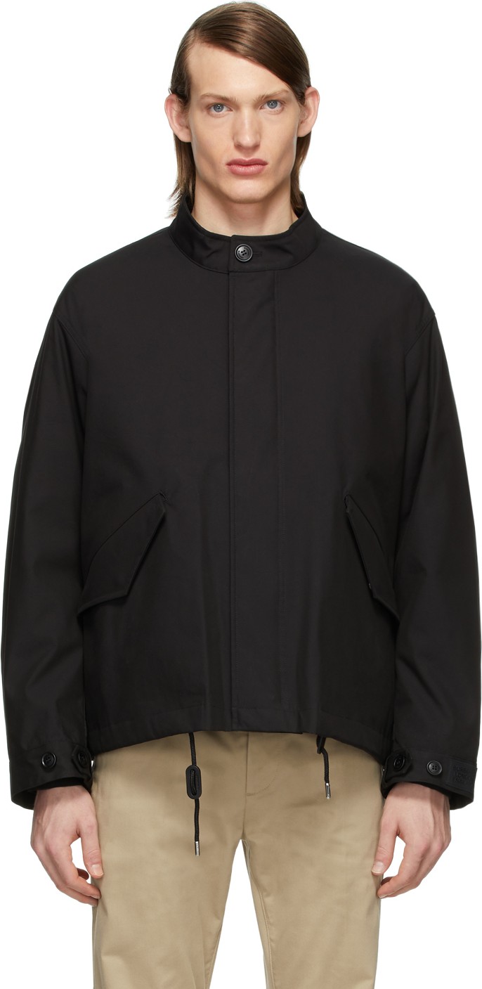 Burberry London England Black Finchley Bomber Jacket