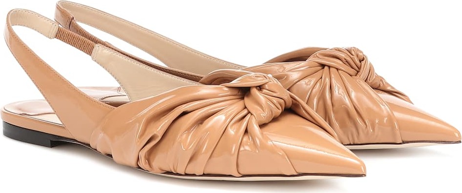 Jimmy Choo Annabell leather slingback flats