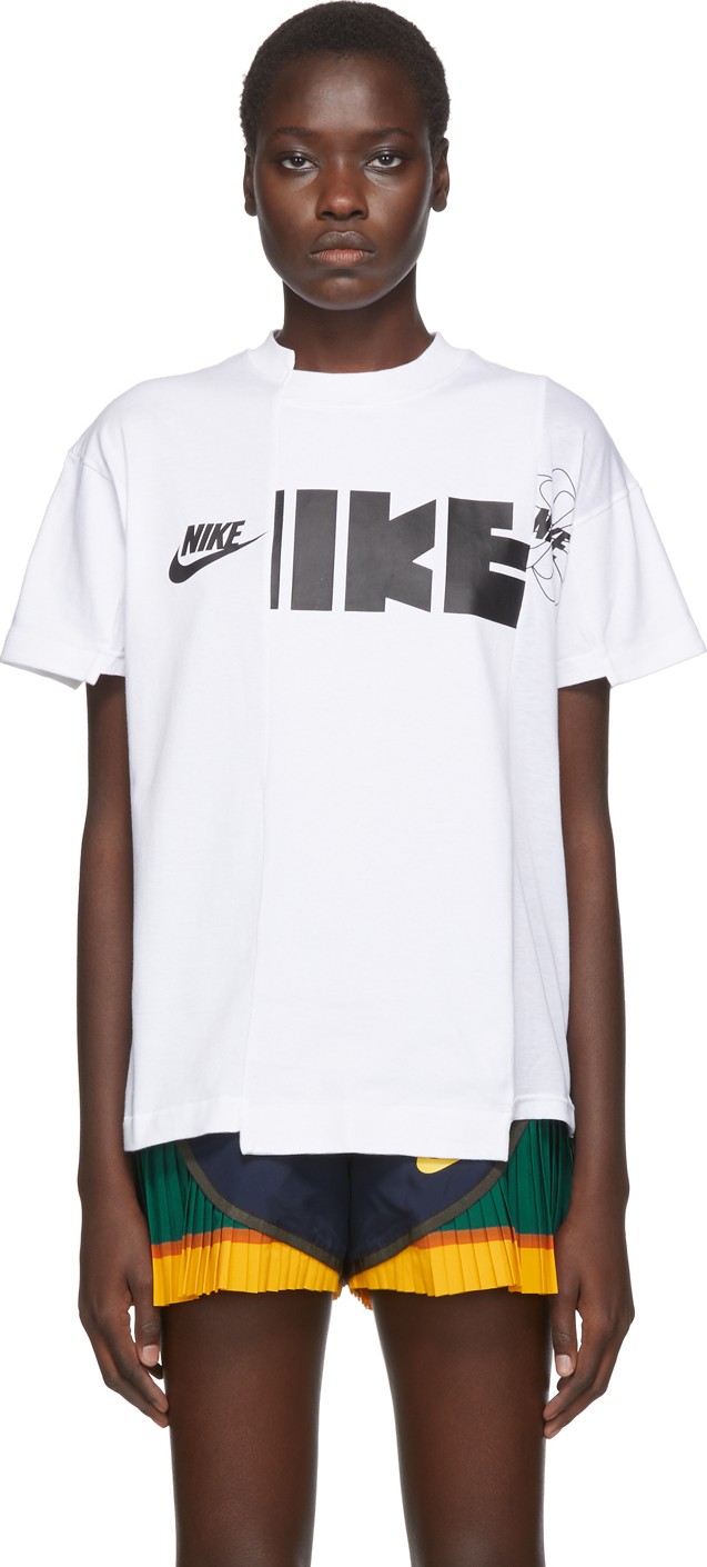Nike White Sacai Edition NRG Ga NI-13 T-Shirt