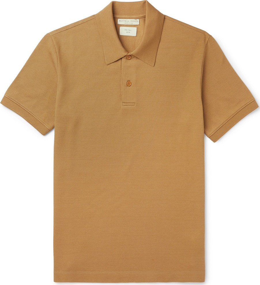 Bottega Veneta Cotton-Piqué Polo Shirt