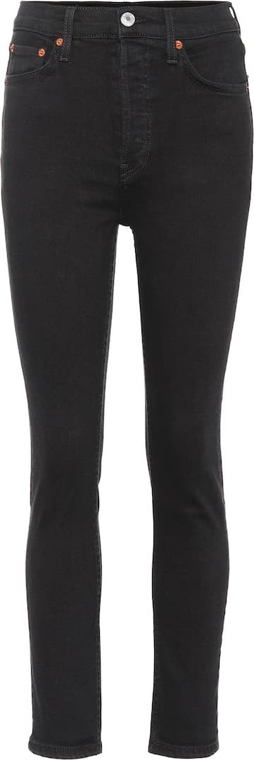 RE/DONE Cropped high-rise skinny jeans