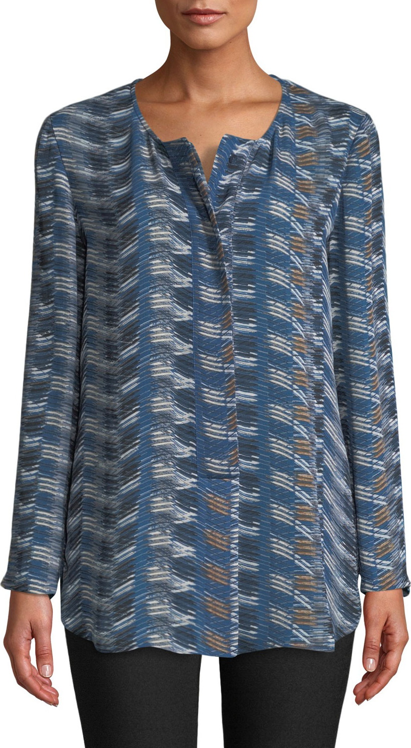 NIC+ZOE Easy Street Streak-Print Top