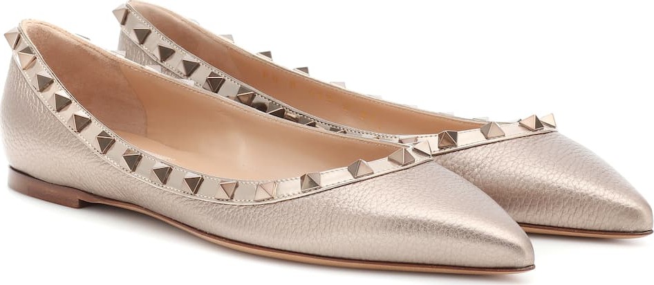 Valentino Valentino Garavani Rockstud leather ballet flats
