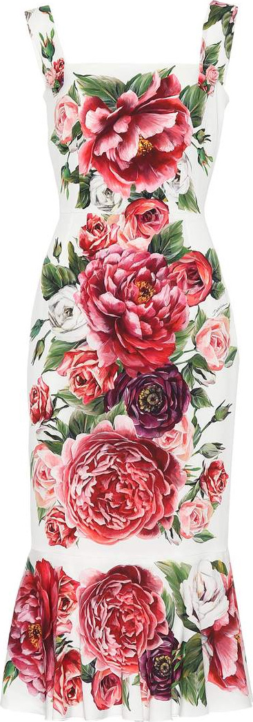Dolce & Gabbana Floral-printed silk dress