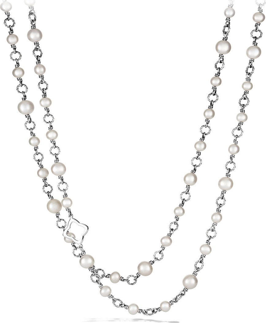 David Yurman Chain Necklace with Pearls