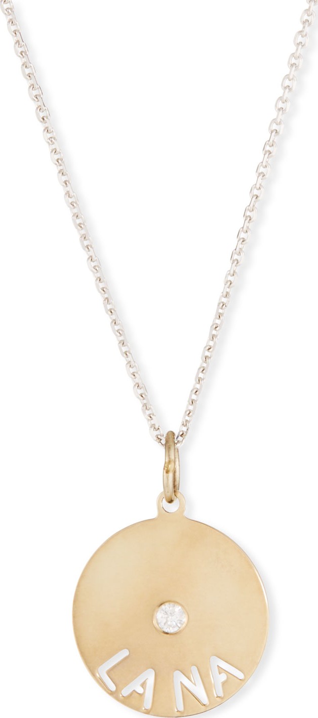 Sarah Chloe 14k Mimi Diamond & Name Pendant Necklace