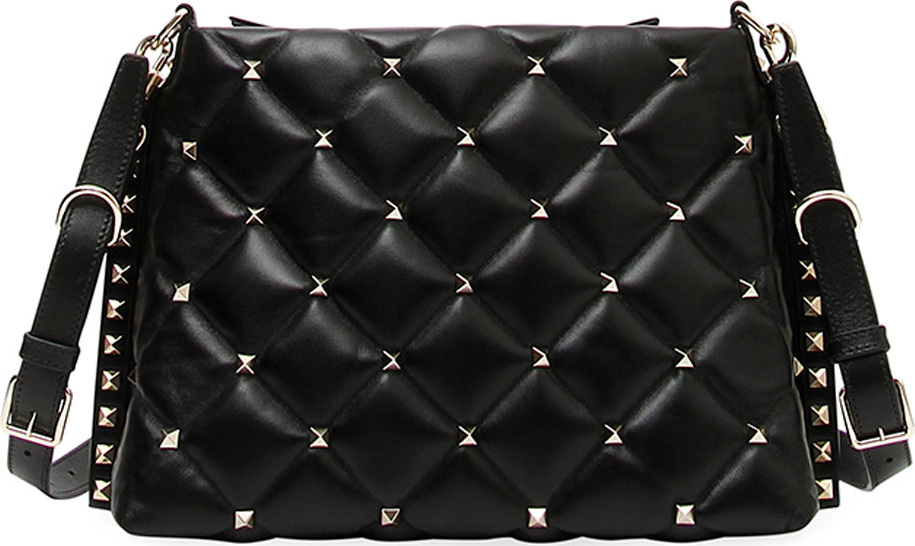 Valentino Candystud Quilted Leather Shoulder Bag