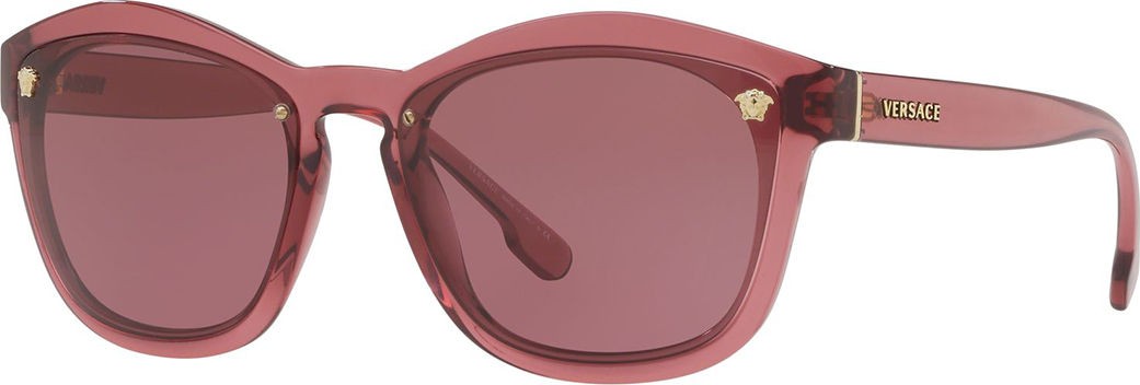 Versace Square Monochromatic Medusa-Detail Sunglasses