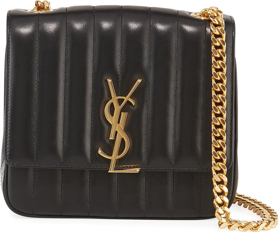 Saint Laurent Vicky Medium YSL Monogram Chain Crossbody Bag