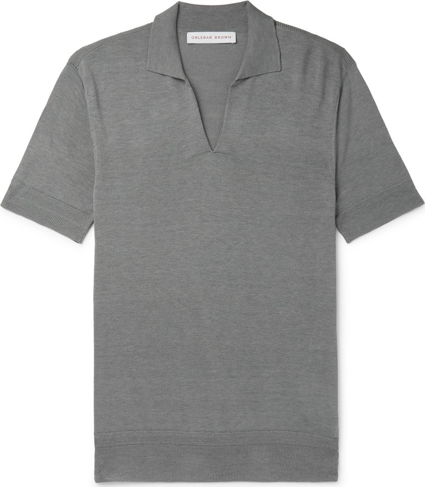 Orlebar Brown Mallory Slim-Fit Silk and Cotton-Blend Polo Shirt