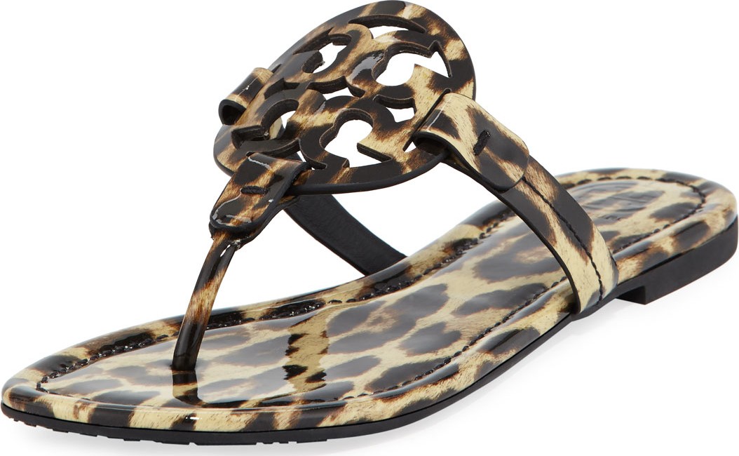 Tory Burch Miller Printed Flat Thong Sandals
