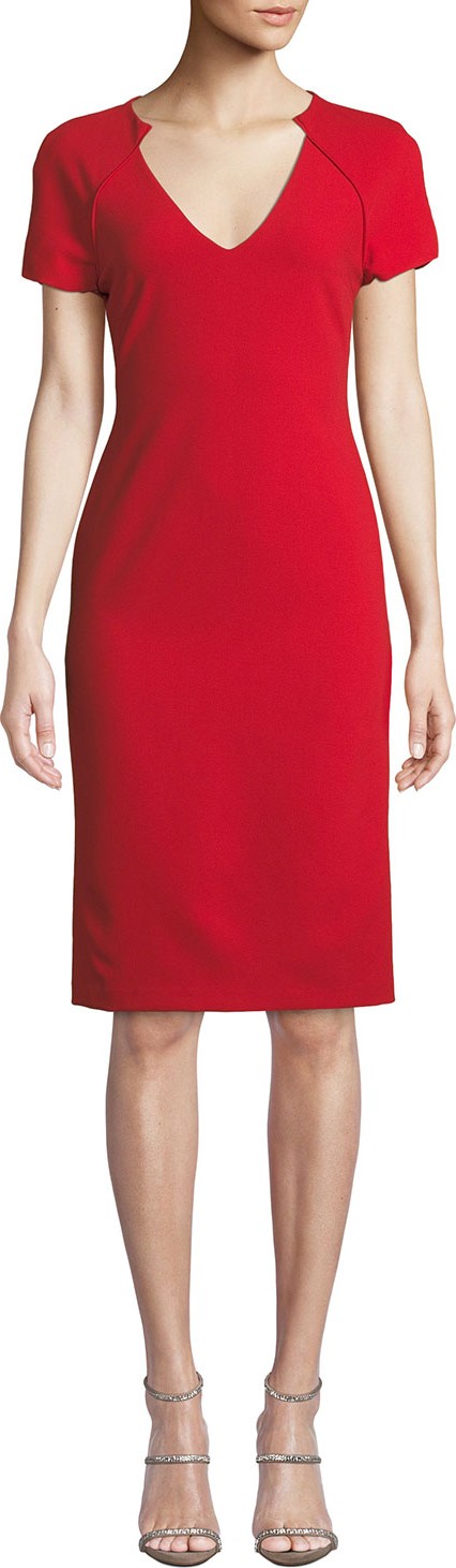 Alice + Olivia Latisha Piped Fitted Dress