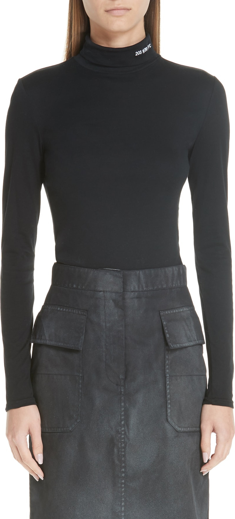 Calvin Klein 205W39NYC Logo Turtleneck Top