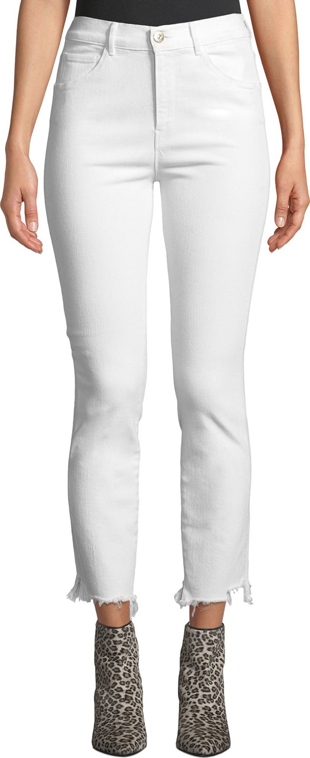 3X1 W3 High-Rise Straight Authentic Crop Jeans, Beacon