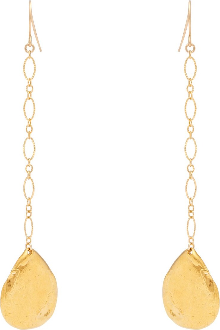 Alighieri The Trace of a Tear gold-plated drop earrings