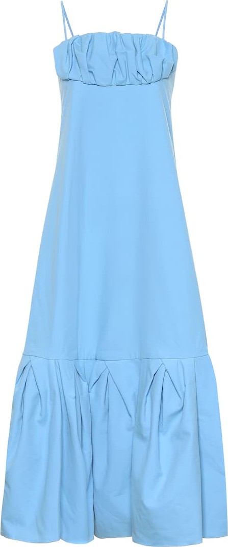 Rosie Assoulin Ruffled cotton midi dress