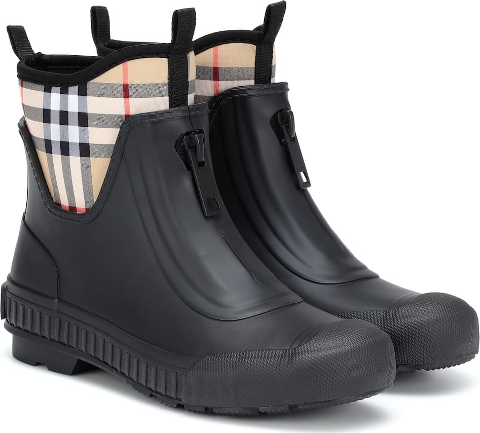 Burberry London England Checked rubber boots