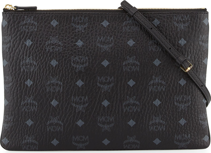 MCM Color Visetos Medium Pouch Bag