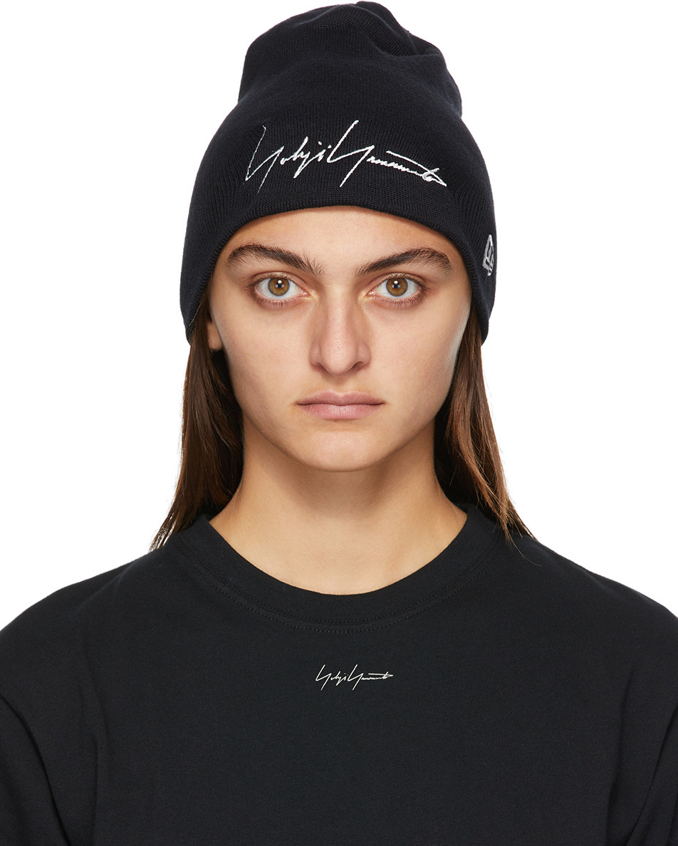 Yohji Yamamoto - Black New Era Edition Blended Logo Beanie