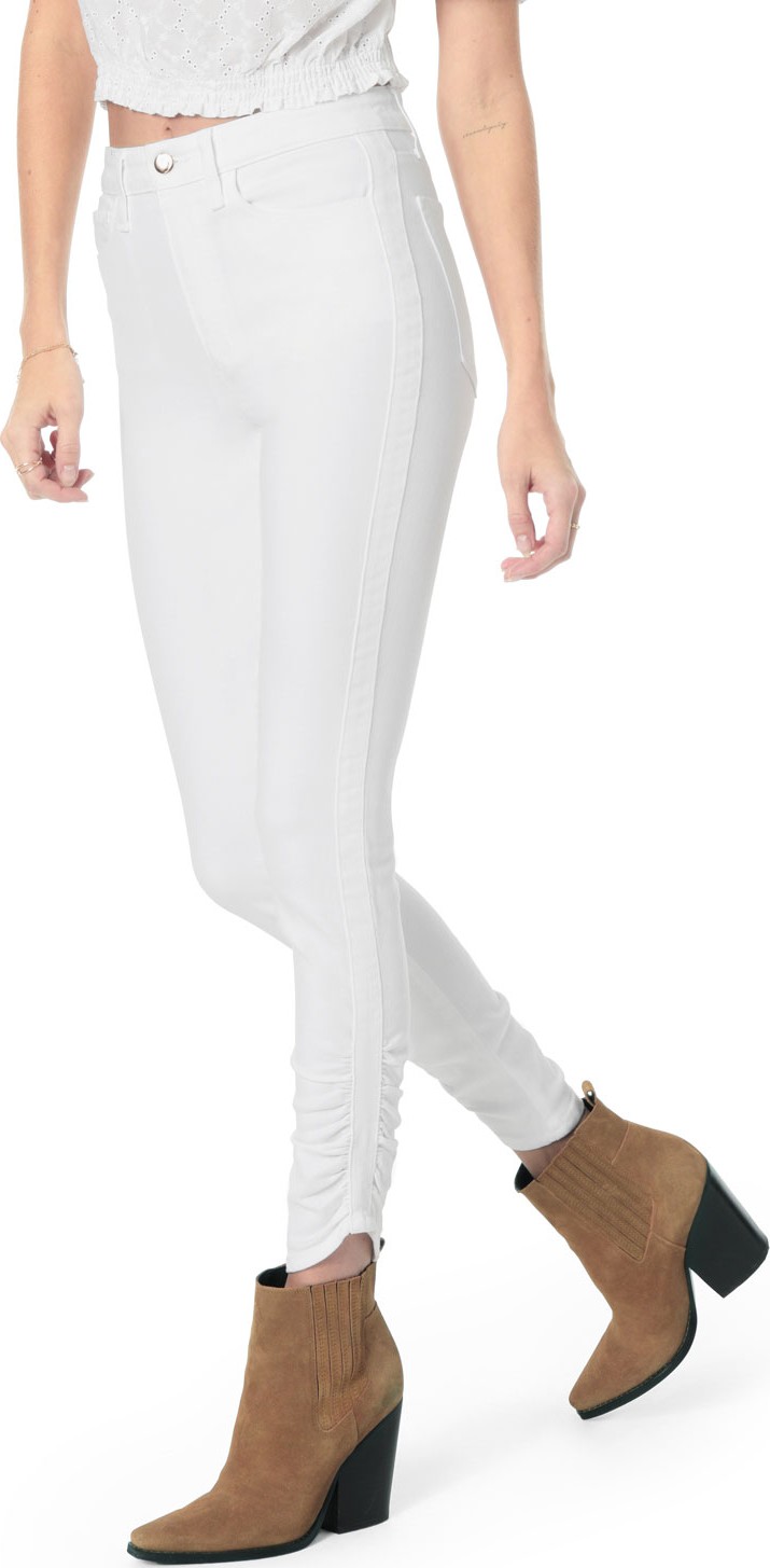 Joe's Jeans The Charlie Ankle High-Rise Jeans w/ Gathered Hem