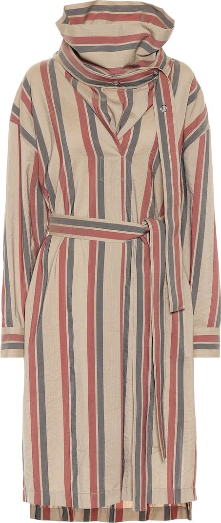 Acne Studios Striped wool-blend dress