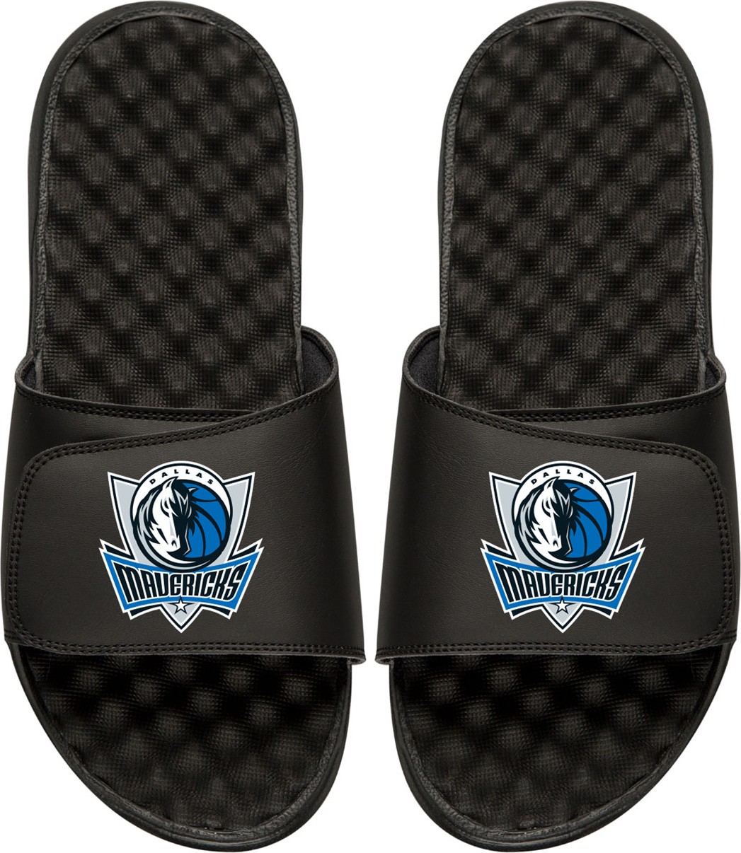 ISlide Men's NBA Dallas Mavericks Primary Slide Sandals, Black