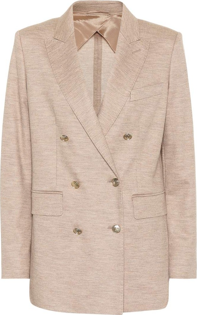 Max Mara Dacia wool and cotton blazer
