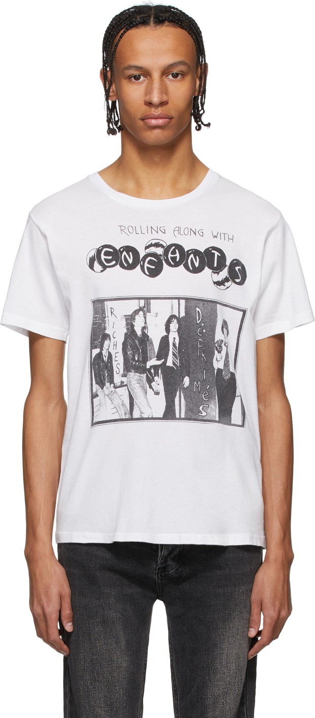 Enfants Riches Deprimes White 'Rolling With Enfants' T-Shirt