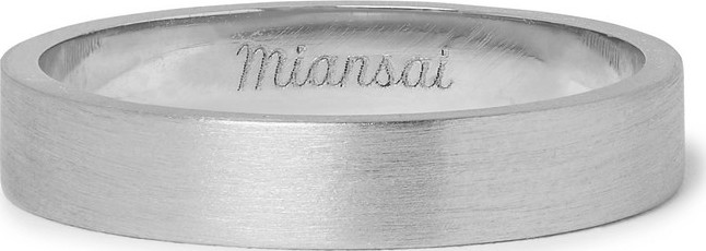 Miansai Brushed Sterling Silver Ring