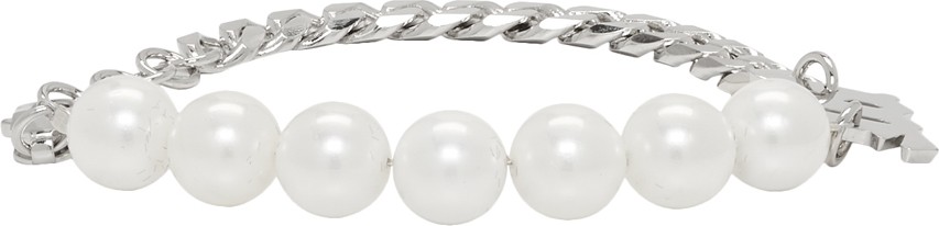Misbhv Silver Pearl Bracelet