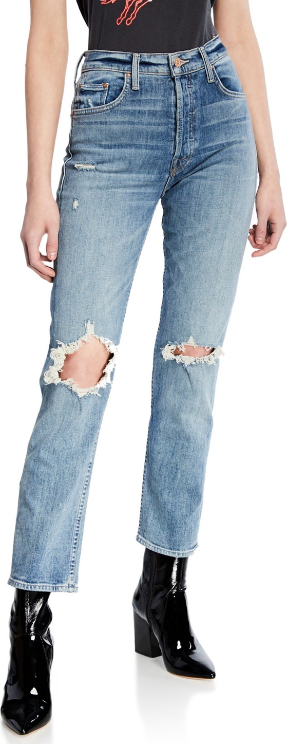MOTHER The Tomcat Ankle Straight-Leg Jeans