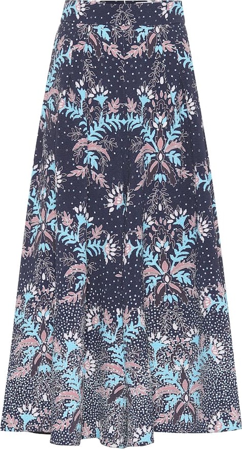 Peter Pilotto Floral high-rise seersucker culottes