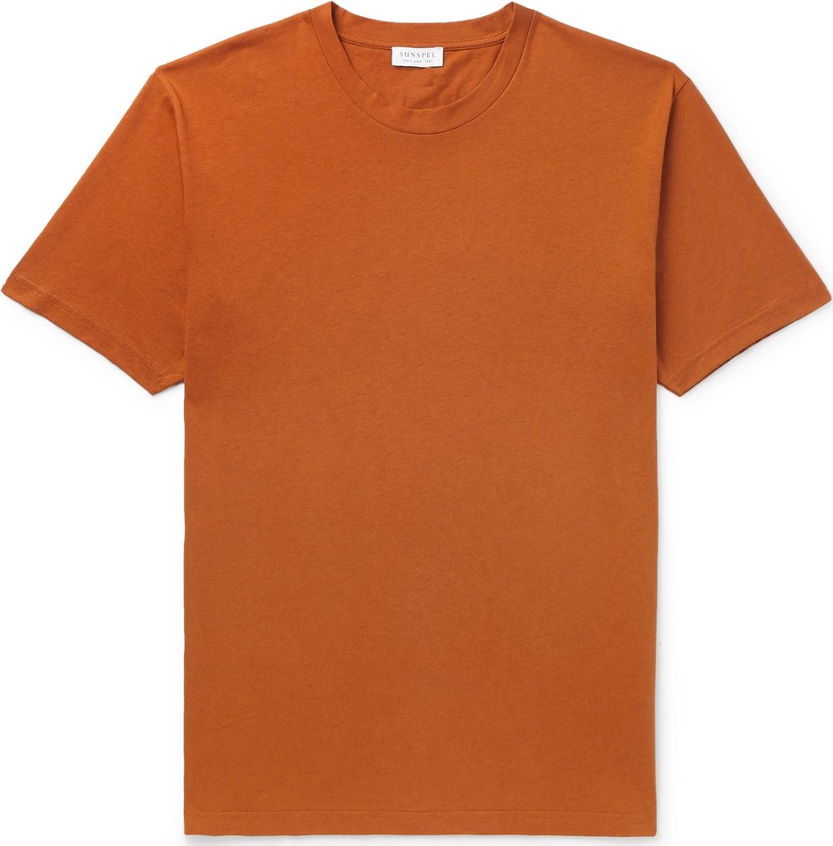 Sunspel Riviera Mélange Organic Cotton-Jersey T-Shirt