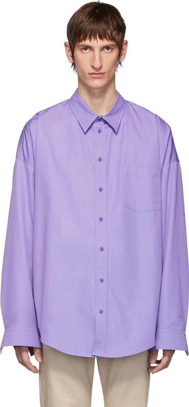Balenciaga Purple Cocoon Shirt