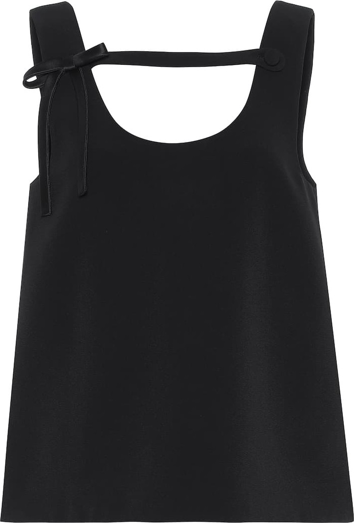 Prada Cady crêpe top